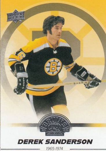 řadová karta DEREK SANDERSON 23-24 UD Boston Bruins Centennial číslo 1